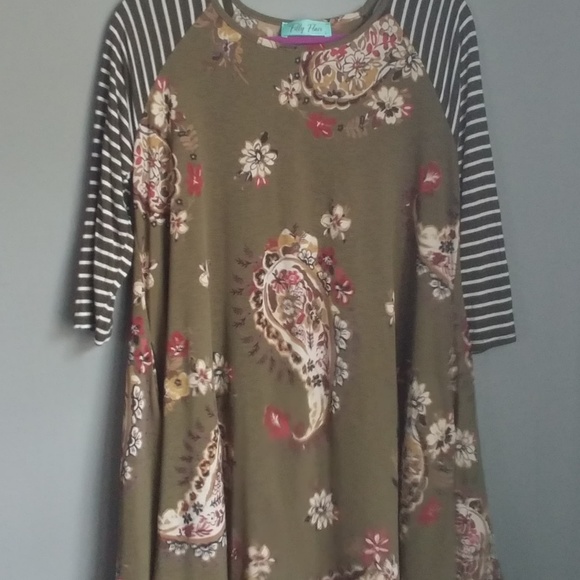 < Filly Flair > Long Sleeve Dress with pockets - Picture 4 of 7